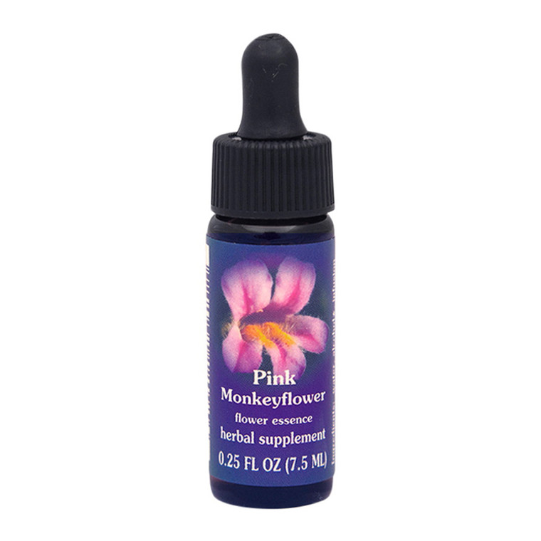 Flower Essence Services Supplement Dropper, Pink Monkey Flower, 0.25 Oz