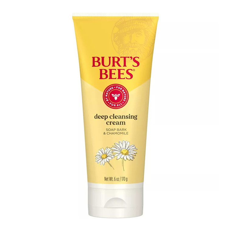 Burts Bees Deep Cleansing Cream, Soap Bark And Chamomile, 6 Oz