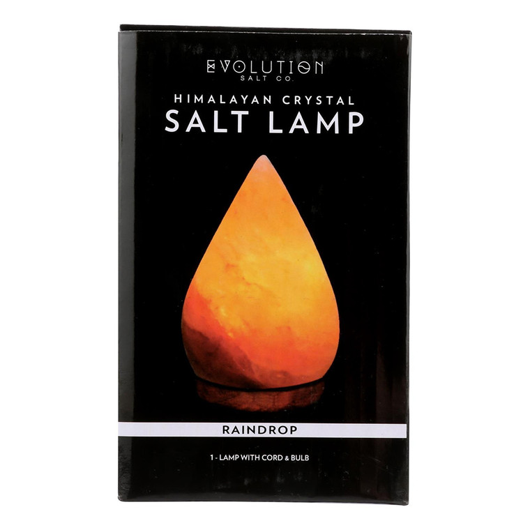 Evolution Salt Lamp Raindrop Himalayan Crystal, 1 Ea