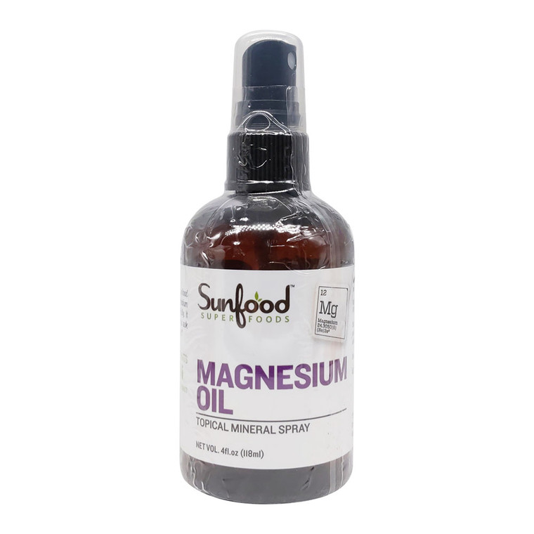 Sunfood Superfood Magnesium Oil, 4 Oz