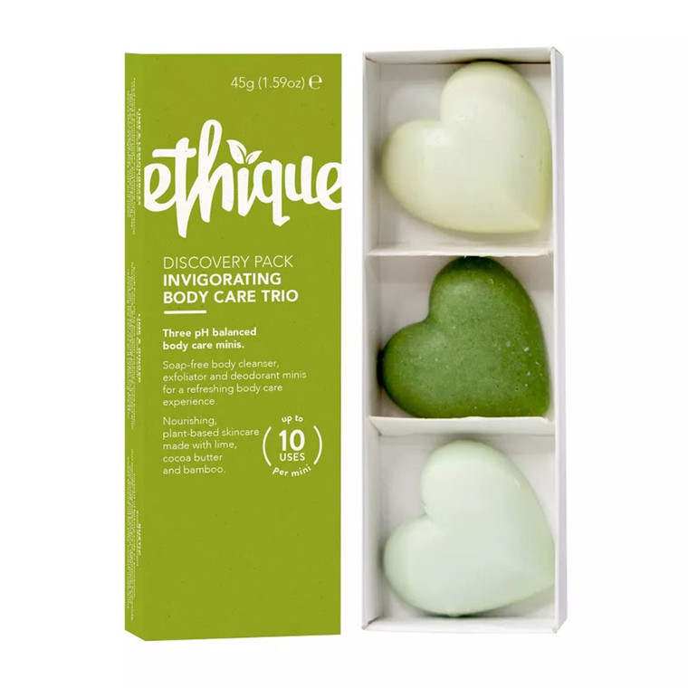 Ethique Discovery Pack Fresh Body Care Trio Cleanser Bars, 1.59 Oz