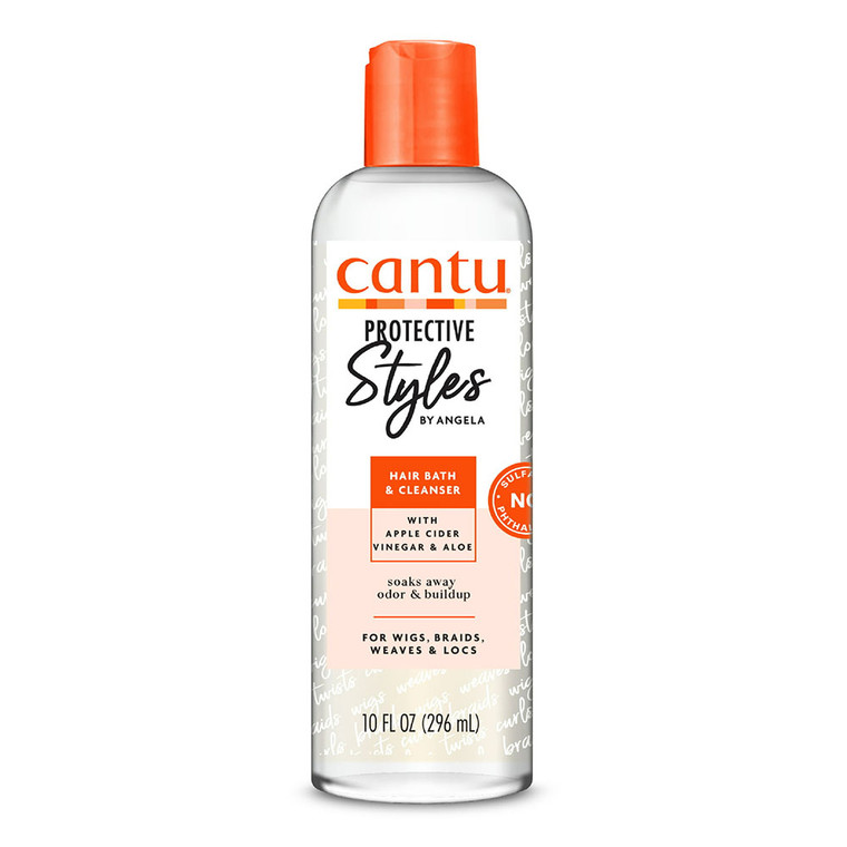 Cantu Protective Styles By Angela Hair Bath And Cleanser, Apple Cider Vinegar And Aloe, 10 Oz