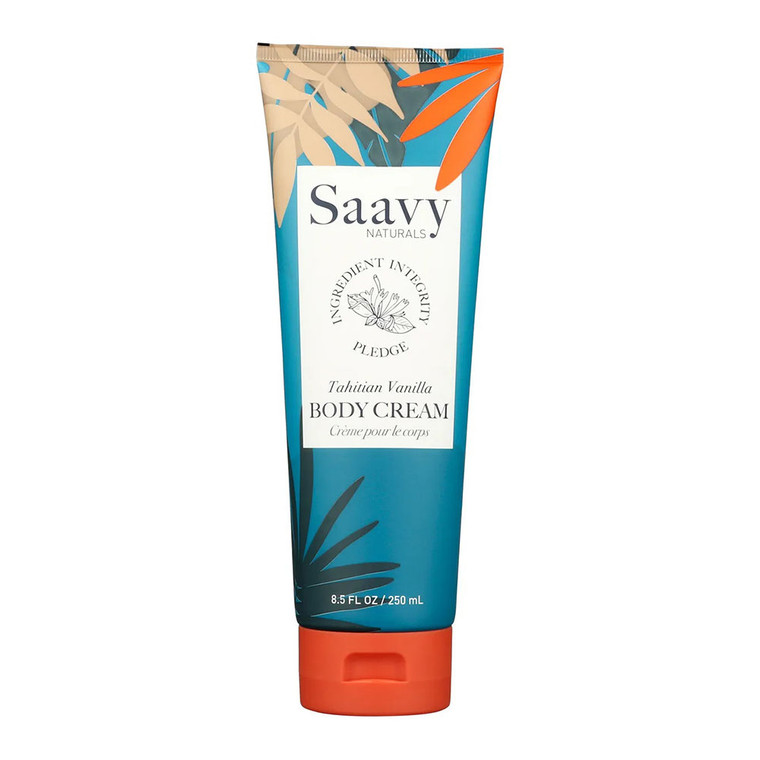 Saavy Naturals Moisturizer Body Cream, Tahitian Vanilla, 8.5 Oz