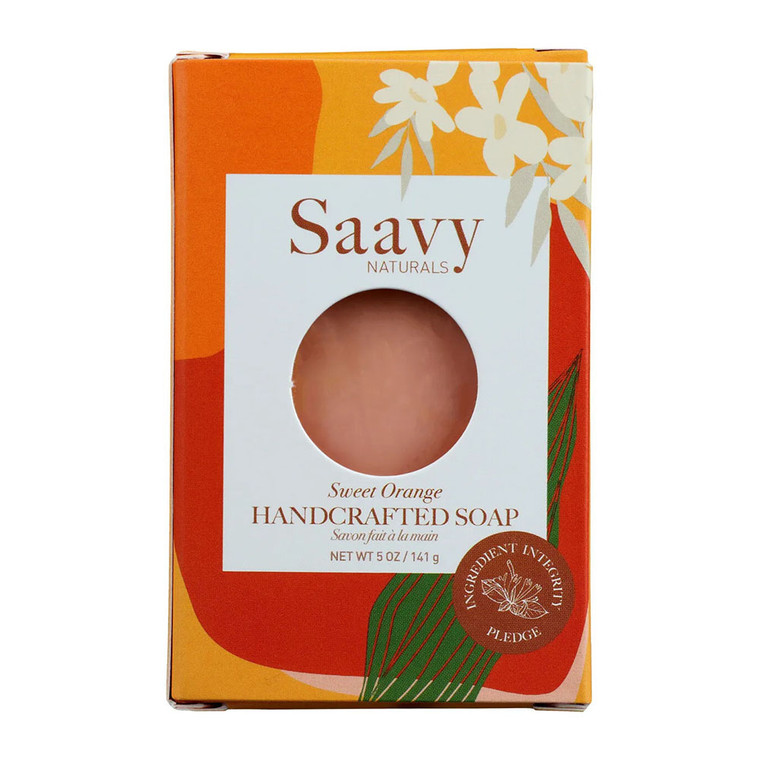 Saavy Naturals Hand Crafted Bar Soap, Sweet Orange, 5 Oz