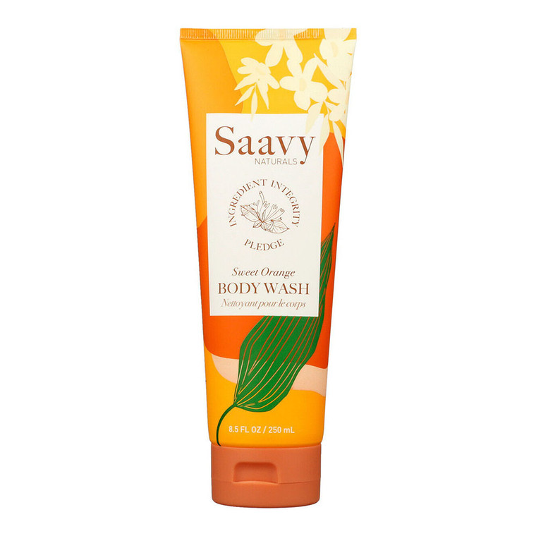 Saavy Naturals Body Wash, Sweet Orange, 8.5 Oz