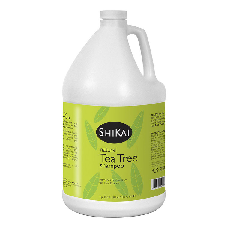 ShiKai Natural Tea Tree Shampoo, Refresh Hair and Scalp, 1 Gallon