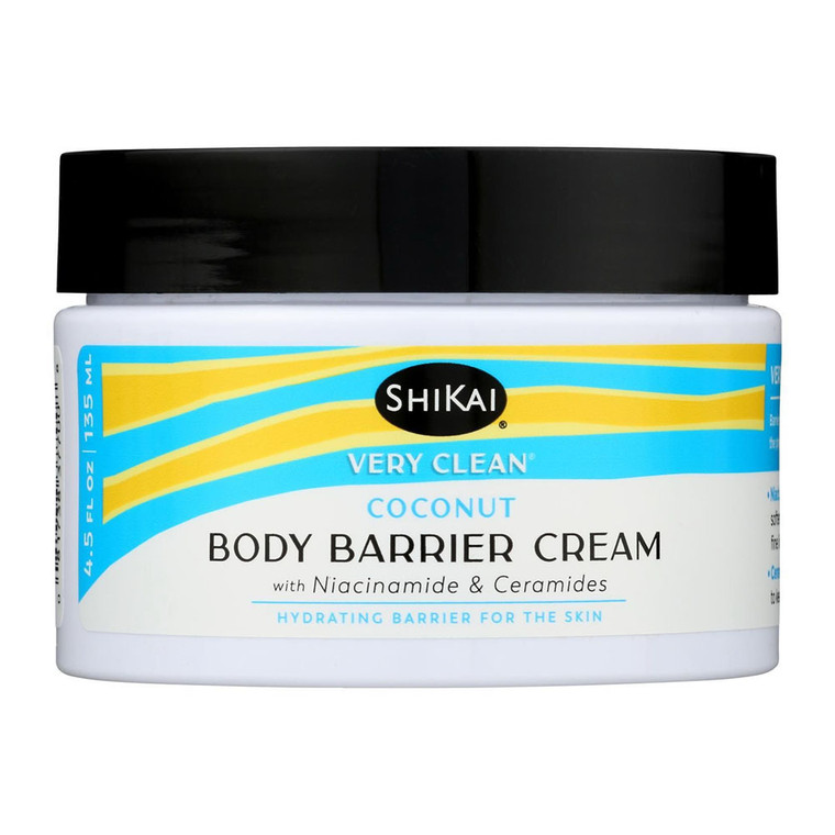 ShiKai Very Clean Body Barrier Skin Cream, Coconut, 4.5 Oz