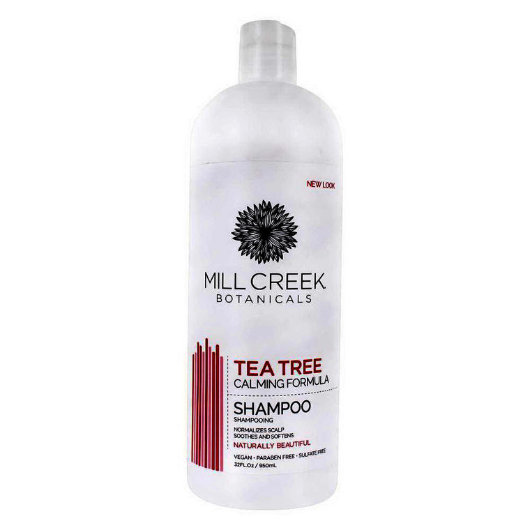 Mill Creek Botanicals Tea Tree Calming Formula Shampoo, 32 Oz