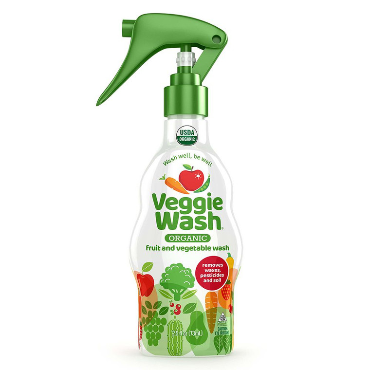 Veggie Wash Organic Fruit and Vegetable Wash Spray, 2.5 Oz