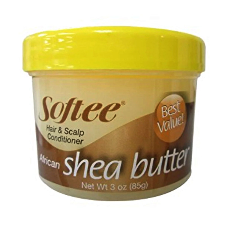 Softee African Shea Butter for Hair and Scalp Conditioner, 3 Oz