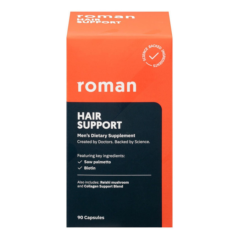 Roman Hair Support Supplement For Men, 90 Ea