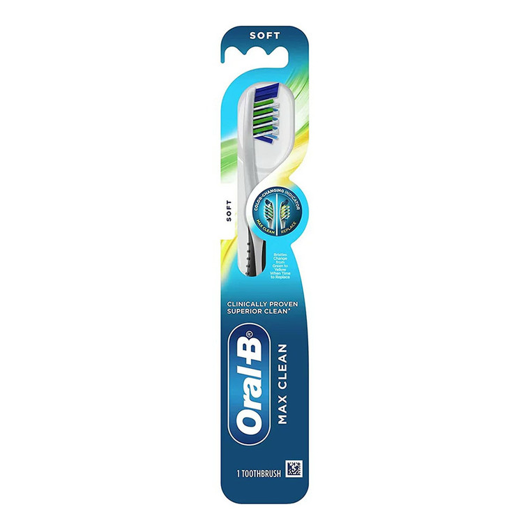 Oral-B Max Clean Toothbrush, Soft, 1 Ea