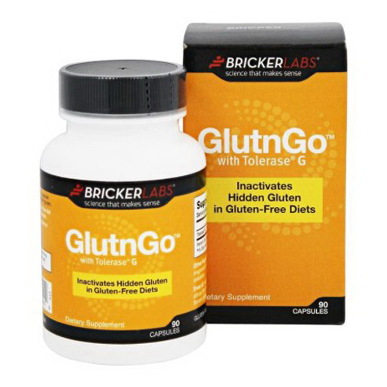 Bricker Labs GlutnGo with Tolerase G 100 mg Capsules, 90 Ea