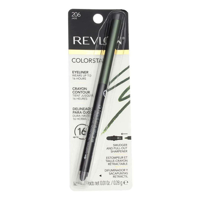 Revlon ColorStay Eyeliner Pencil, Jade, 1 Ea