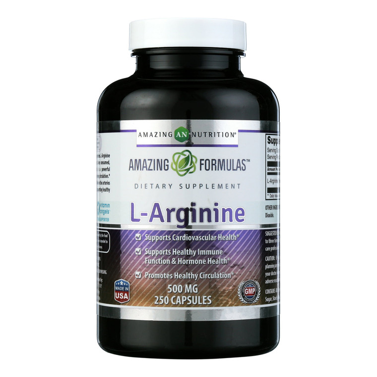 Amazing Nutrition Amazing Formulas L Arginine 500mg, 250 Ea