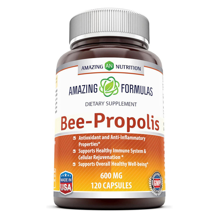 Amazing Nutrition Amazing Formulas Bee Propolis 600Mg Capsules, 120 Ea