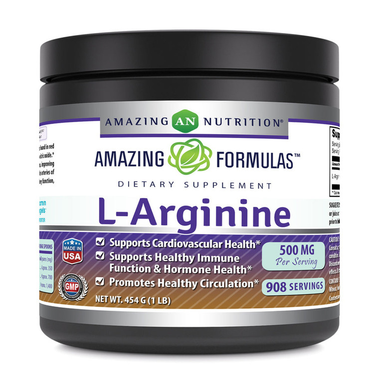 Amazing Nutrition Amazing Formulas L Arginine Powder Supplement, 16 Oz