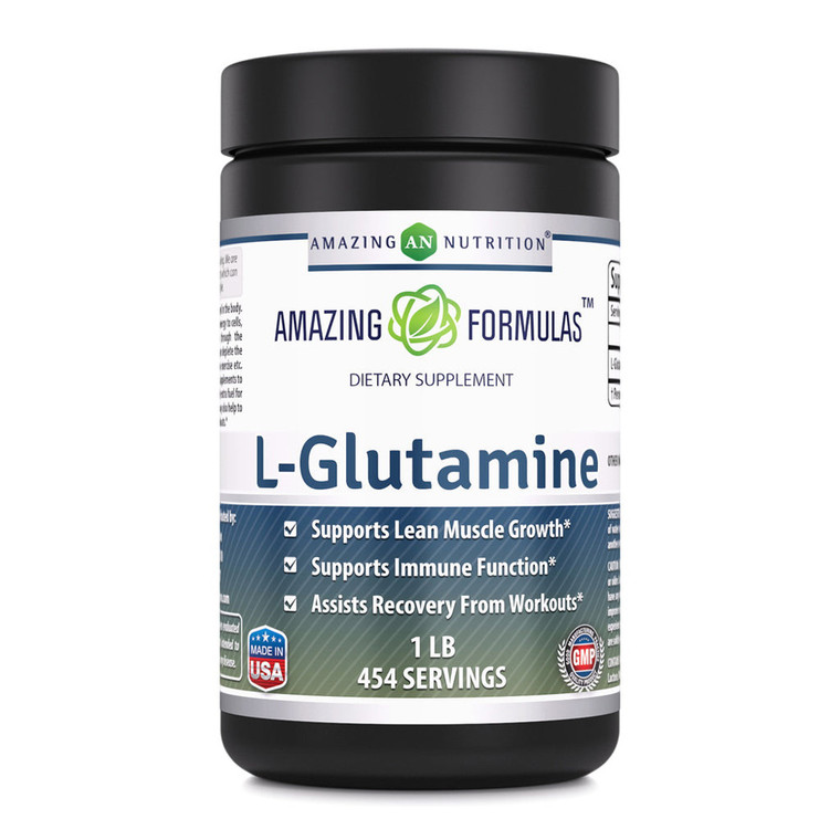 Amazing Nutrition Amazing Formulas L Glutamine Powder Supplement, 16 Oz
