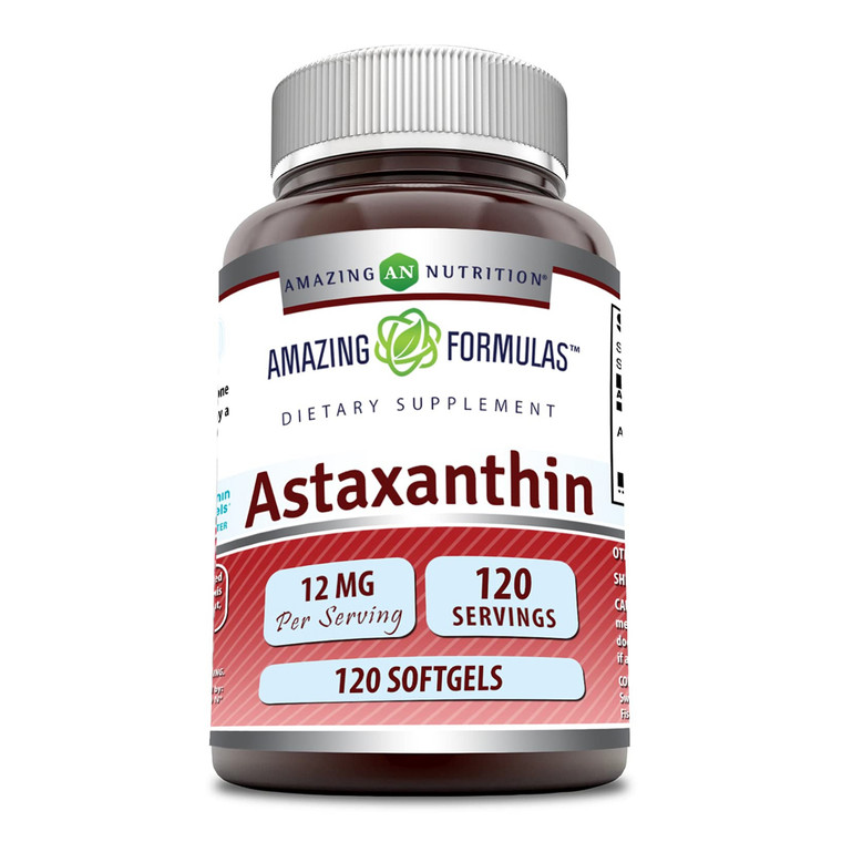 Amazing Nutrition Amazing Formulas Astaxanthin 12Mg Softgels, 120 Ea