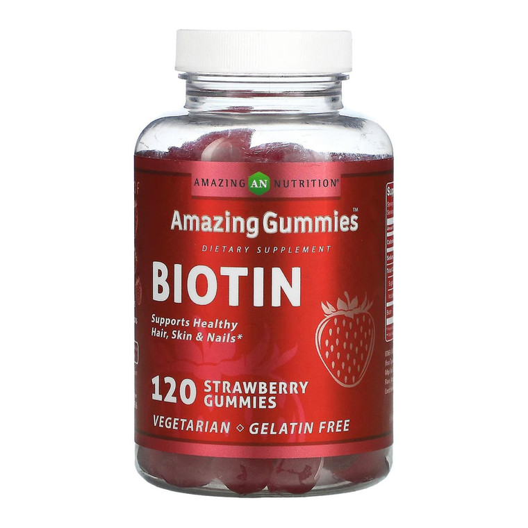 Amazing Nutrition Amazing Formulas Biotin Supplement 10000 Mcg, Supports Healthy Hair, Skin And Nails, 120 Ea