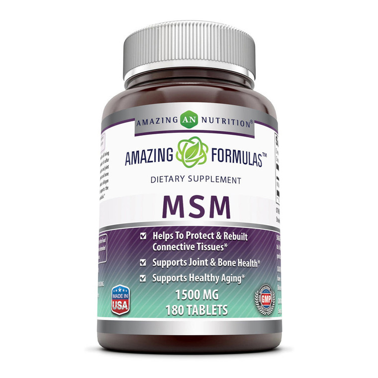 Amazing Nutrition Amazing Formulas MSM 1500 Mg Supplement, 180 Ea