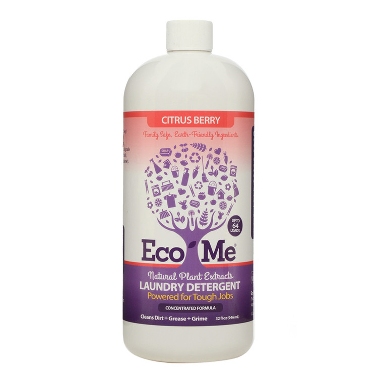 Eco Me Plant Based Concentrated Laundry Detergent, Citrus Berry, 32 Oz