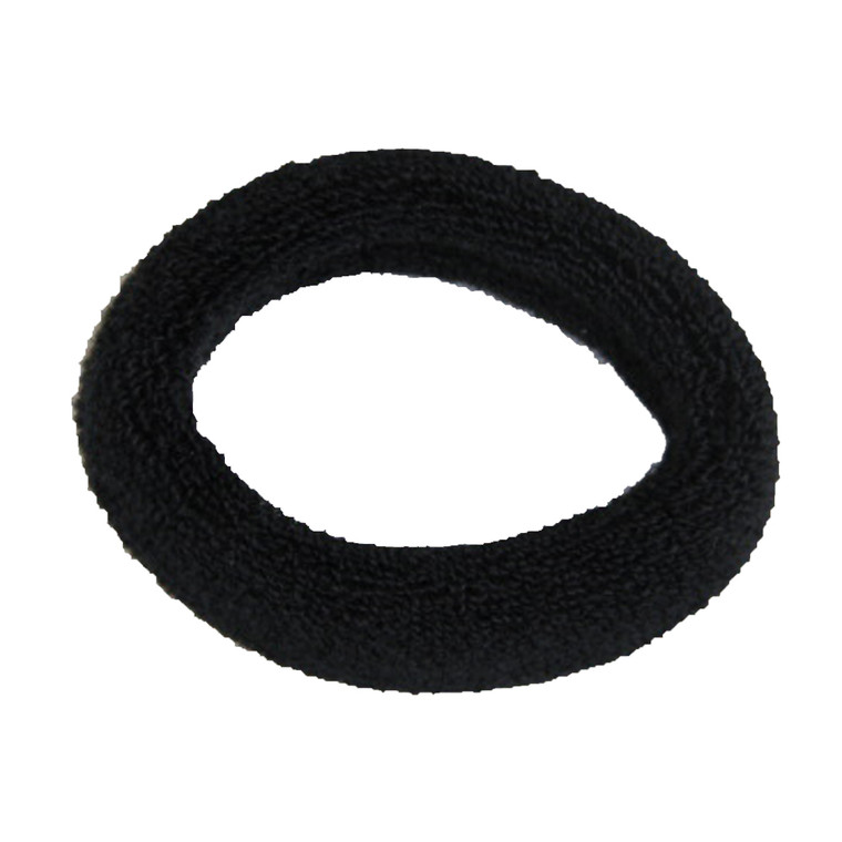 Di Prima Cotton Elastic Hair Styling Accessory, Black, Small, 3 Ct