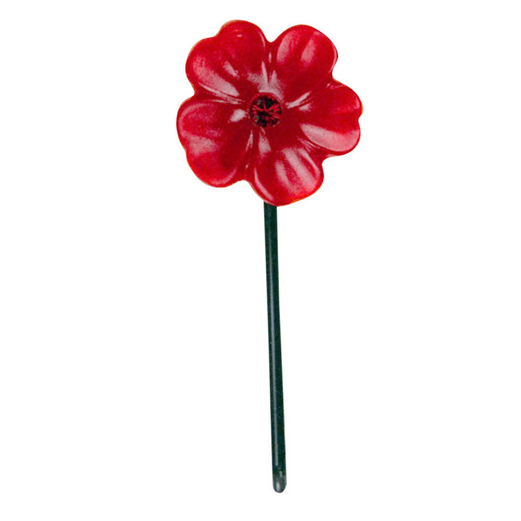 Di Prima Begonia Milky Flower Bobby Pin, Red, 2 Ct
