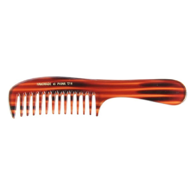 Di Prima Nutmeg Handmade Handle Detangler Comb Hair Styling Tool 1Ea