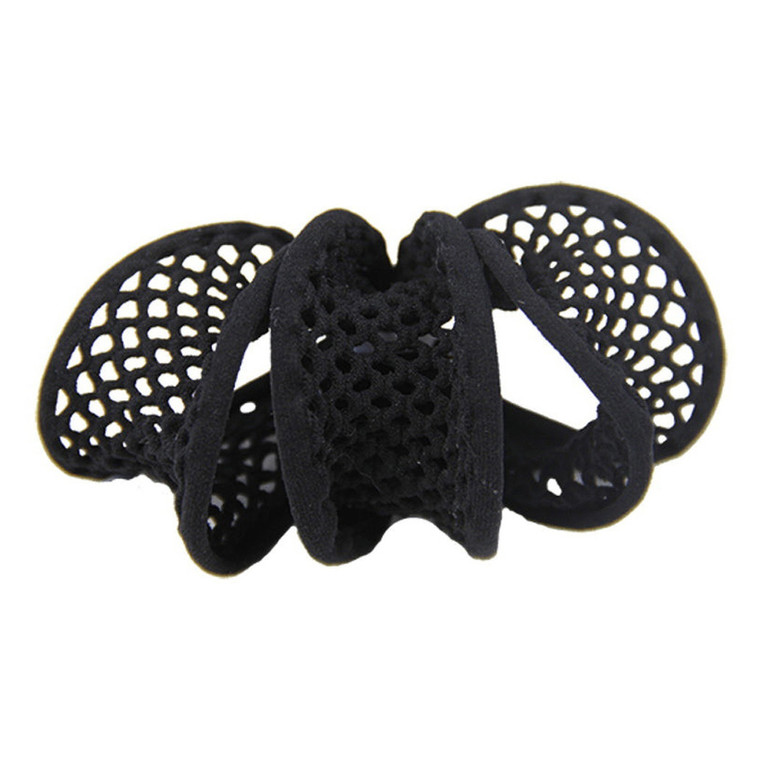 Di Prima Yarrow Mesh Elastic Hair Styling Accessory, Black, 3 Ct