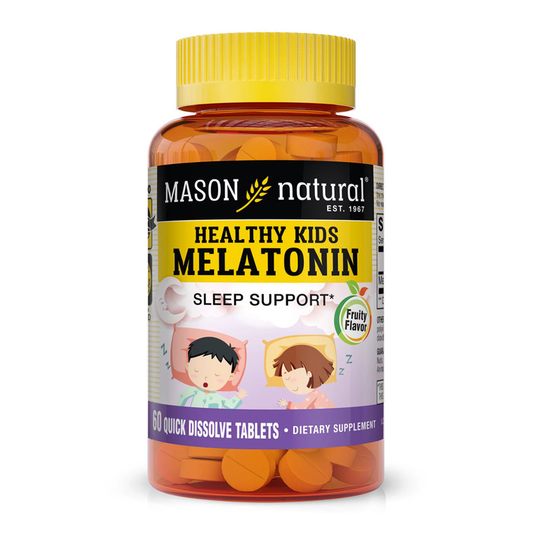 Mason Natural Healthy Kids Melatonin Tablets, Supports Healthy Sleep, 60 Ea