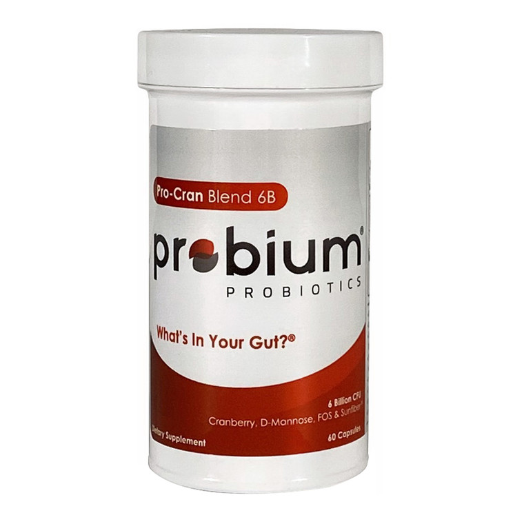 Probium Probiotics Digestive Health Veg Capsules, Pro Cran Blend 6B, 60 Ea