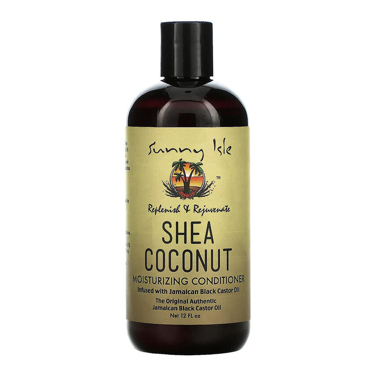 Sunny Isle Shea Coconut Moisturizing Conditioner Infused with Jamaican Black Castor Oil, 12 Oz