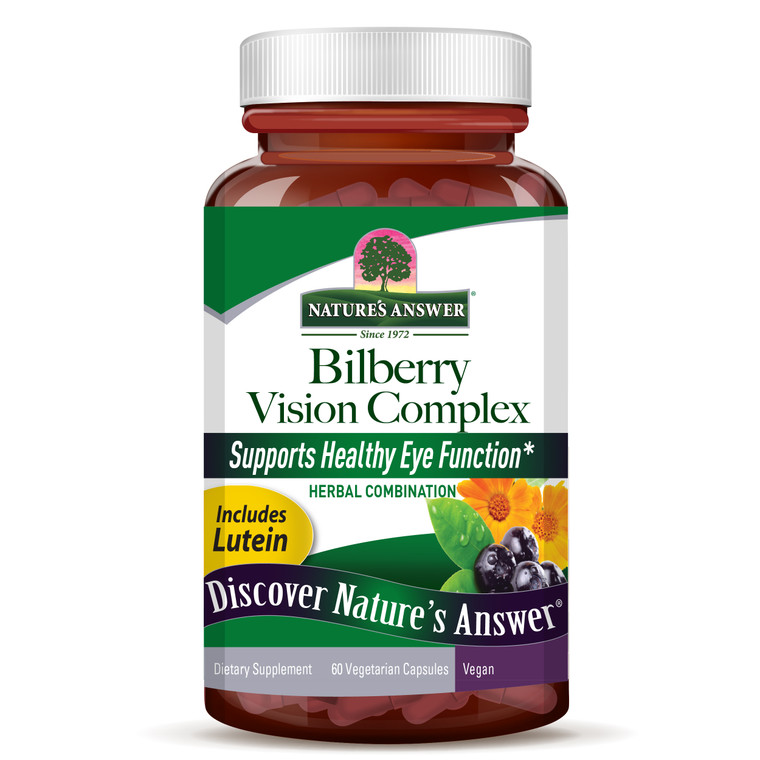 Natures Answer Bilberry Vision Complex Veggie Caps, 60 Ea