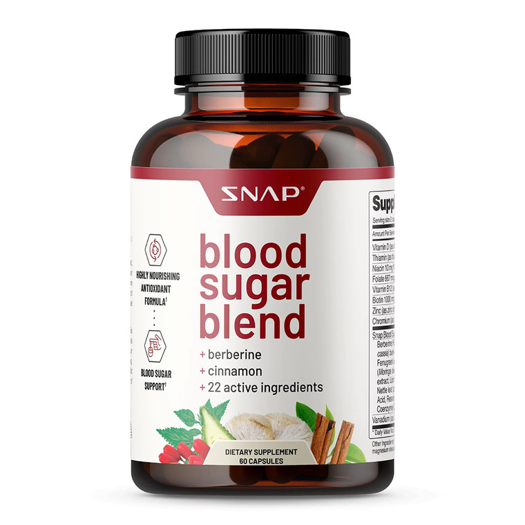 Snap Blood Sugar Blend Capsules, Support Blood Sugar, 60 Ea