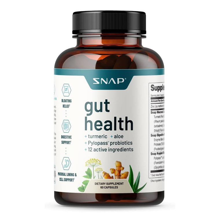 Snap Gut Health Capsules, Support Digestive Health, 60 Ea