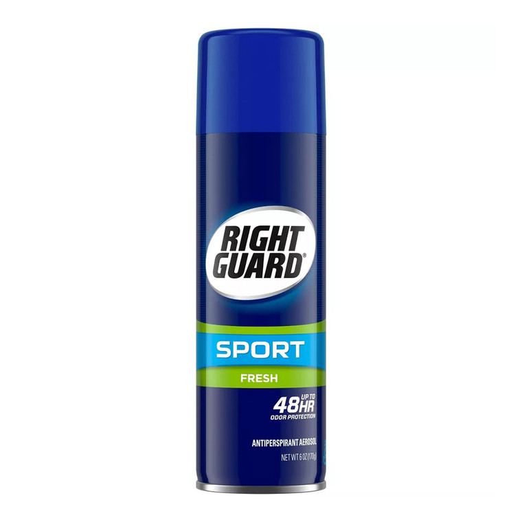 Right Guard Sport Antiperspirant Deodorant Aerosol Spray, Fresh, 6 Oz