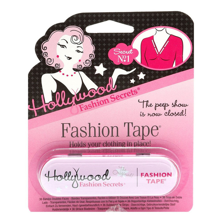 Hollywood Fashion Secrets Medical Quality Double Stick Fashion Tape, Tin 36 Strips, 1 Ea