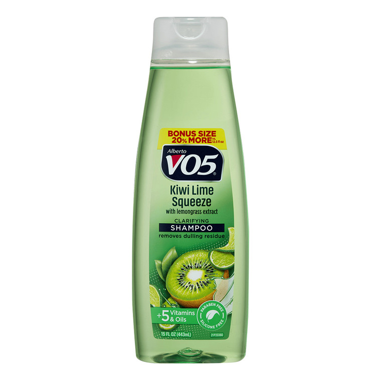 Alberto Vo 5 Herbal Shampoo, Kiwi And Lime Squeeze, with Vitamin E and C, 15 Oz