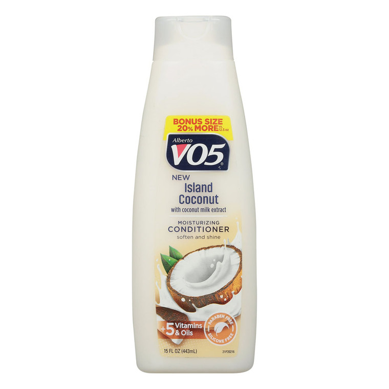 Alberto VO 5 Silky Experiences Island Coconut Moisturizing Conditioner, 15 Oz