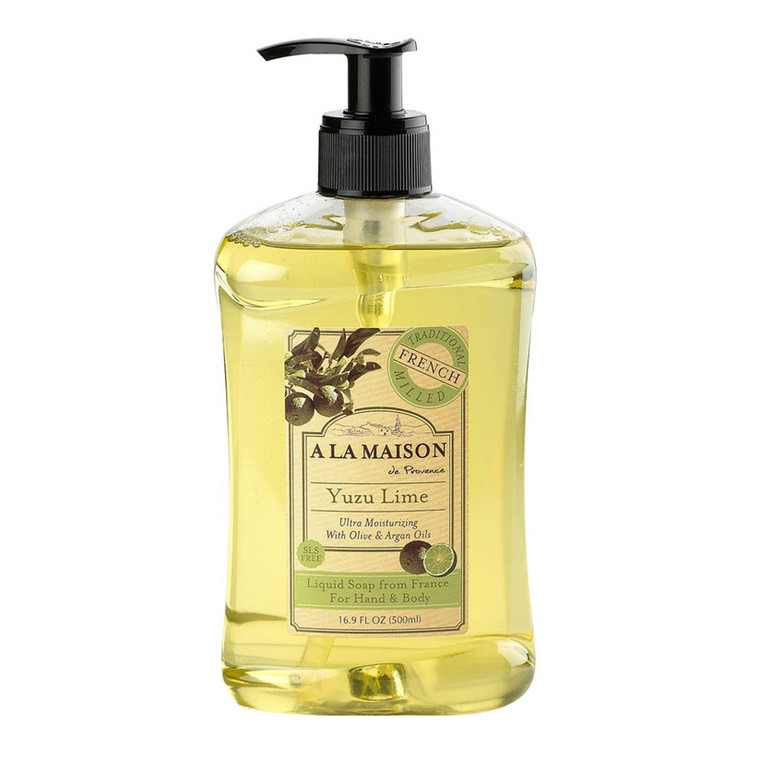 A La Maison French Liquid Soap, Yuzu Lime, 16.9 Oz