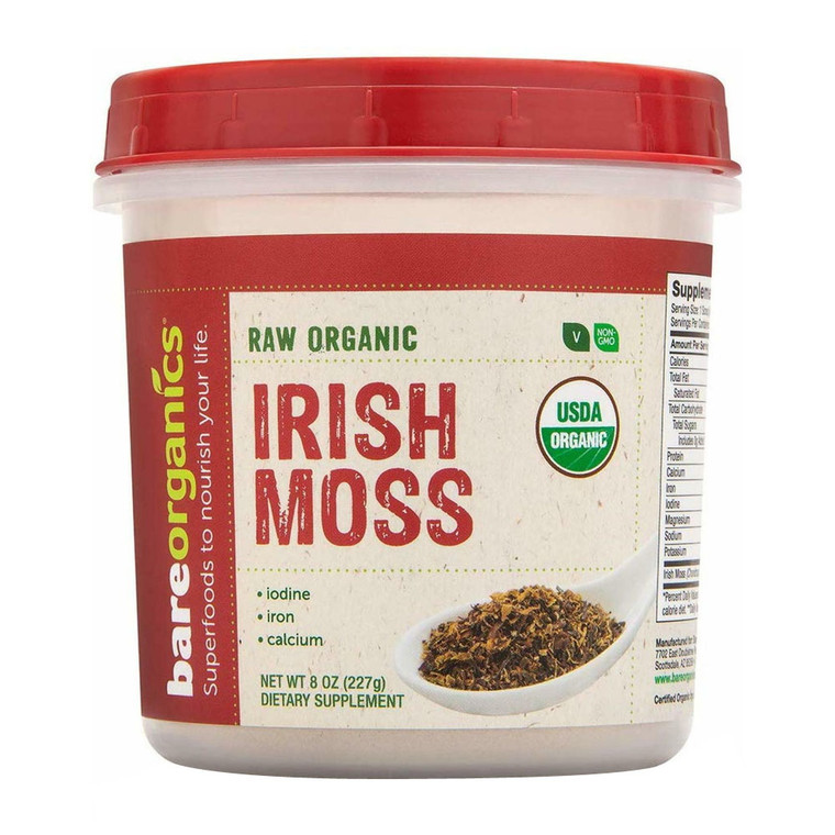 Bare Organics Irish Moss Superfood Powder, 8 Oz