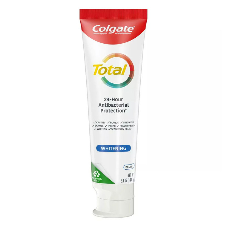 Colgate Total Whitening Toothpaste, Mint, 5.1 Oz