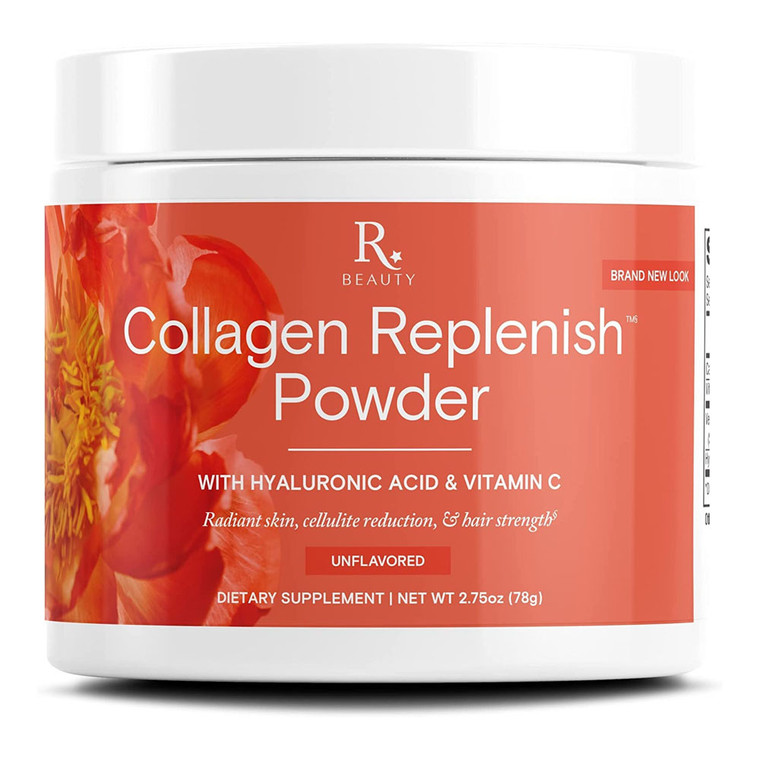 Reserveage Nutrition Beauty Collagen Replenish Powder, Unflavored, 2.75 Oz