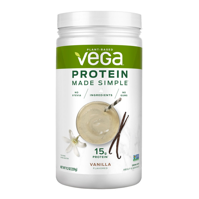 Vega Protein Made SimpleDrink Mix Powder, Vanilla, 9.2 Oz