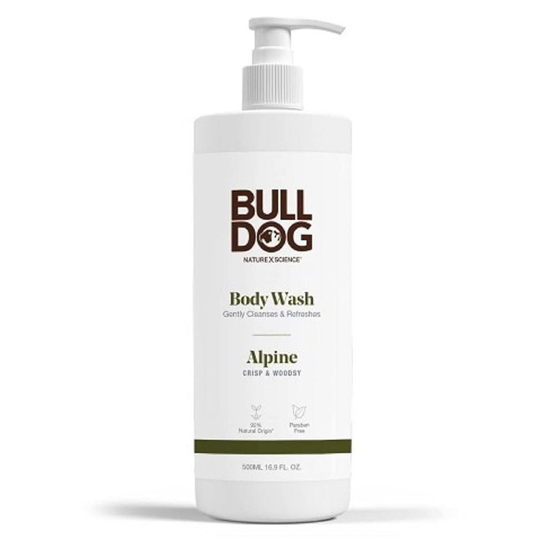 Bulldog Mens Skincare And Grooming Body Wash, Alpine, 16.9 Oz