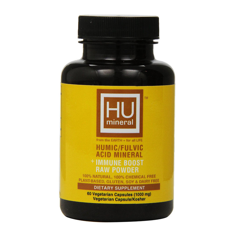 HU Mineral Humic and Fulvic Mineral Plus Immune Boost Raw Powder, 60 Ea
