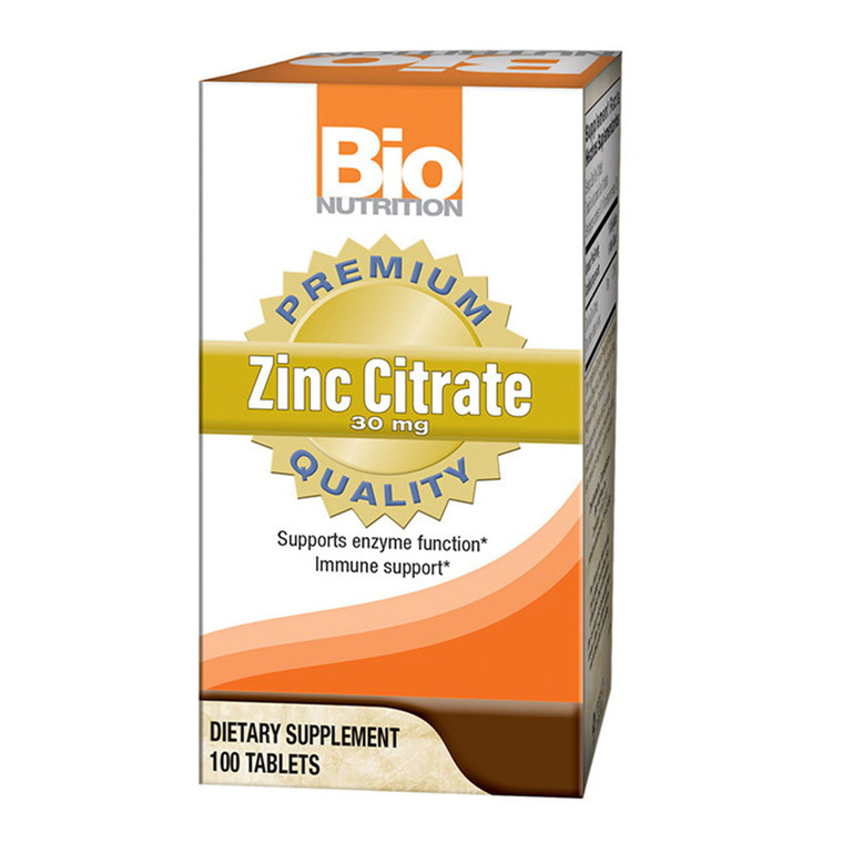 Bio Nutrition Premium Zinc Citrate for Immune Support, 100 Ea