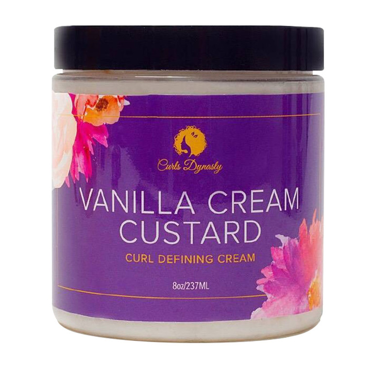 Curls Dynasty Vanilla Cream Custard Curl Defining Cream, 8 Oz