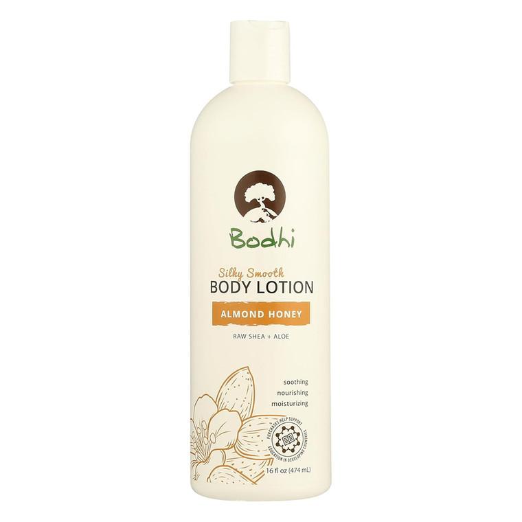 Bodhi Silky Smooth Body Lotion Almond Honey Hydrating Nourishing 16Oz (474ml)